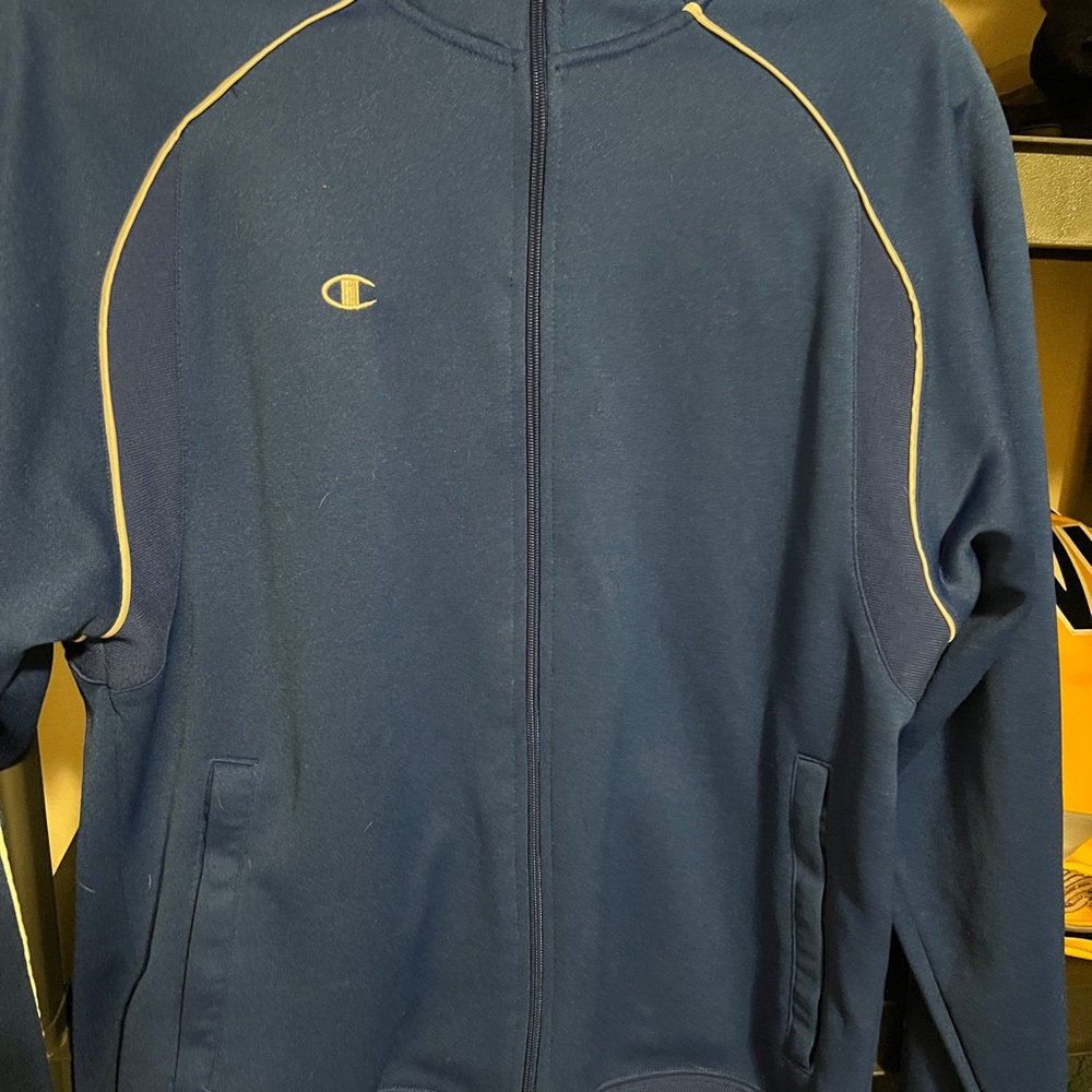 Champion Navy Blue Zip-Up Jacket